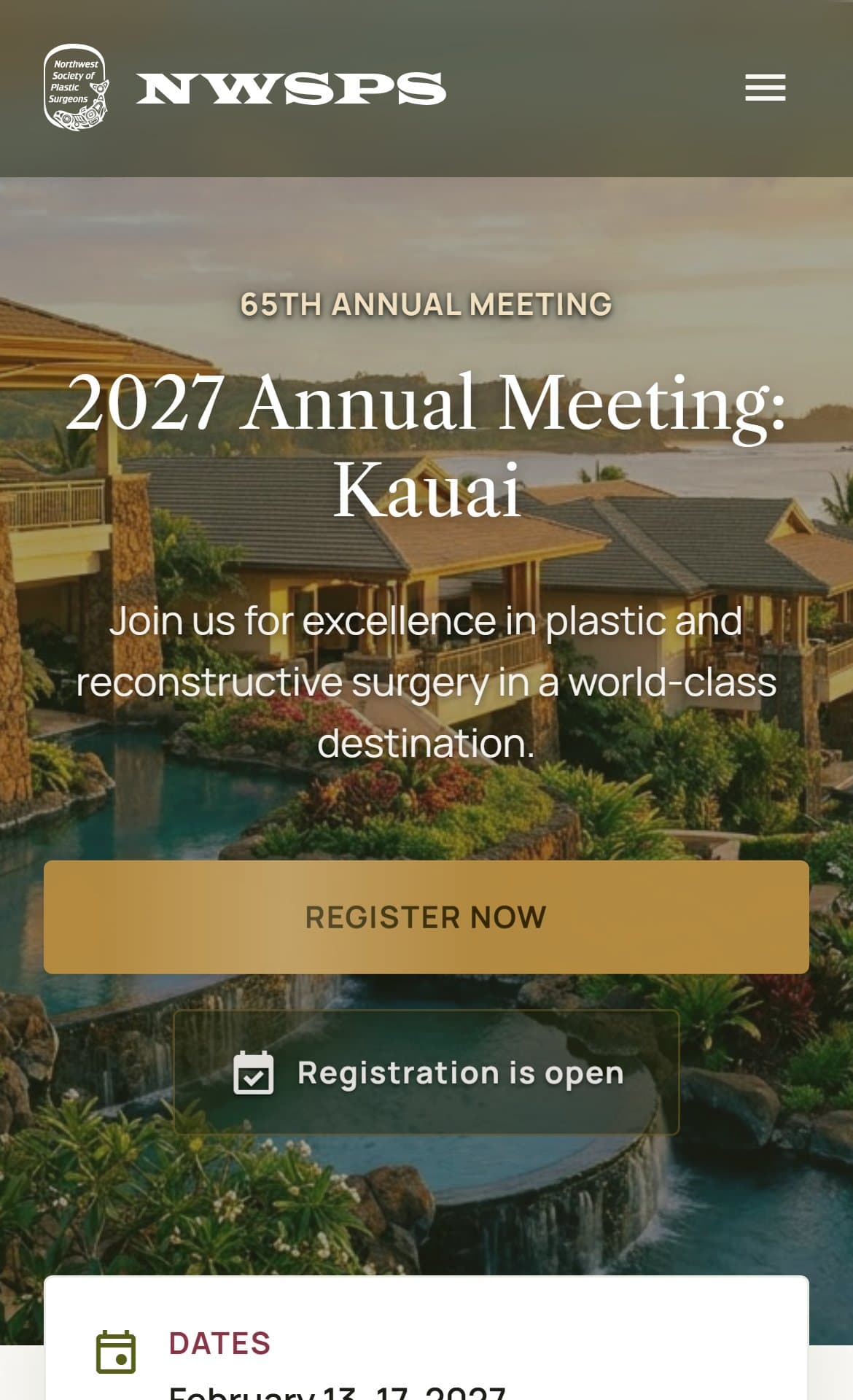 Northwest Society of Plastic Surgeons website, built by Talus, launch planned for October 2026